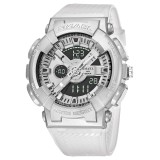 Cumpara ieftin Ceas barbatesc Smael Sport Digital Analog 5 ATM Alb