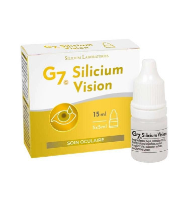 Picaturi pentru Ingrijirea Ochilor G7 Vision 15 mililitri Silicium foto