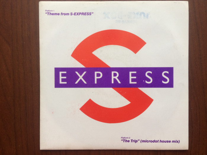 s-express theme from s-express 1988 single disc 7&quot; vinyl muzica house virgin rec