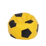 BEAN BAG MEGA BALL (XXL) - IMITATIE PIELE - GALBEN/DIVERSE CULORI - Galben 22168