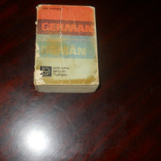 MIC DICTIONAR ROMAN-GERMAN - GH. HANES , 1981