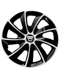 Cumpara ieftin Set 4 Capace Roti Autohelix MSA&reg; potrivite jantelor de 16 inch, pentru Dacia, model Stig Extra Black &amp; White