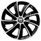 Set 4 Capace Roti Autohelix MSA&reg; potrivite jantelor de 16 inch, pentru Dacia, model Stig Extra Black &amp; White