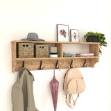 Cuier de perete Astrop 120x22x37cm efect stejar [en.casa] HausGarden Leisure