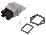 Conector Dreptunghiular ST Soclu Mamă 5 Pin Argintat IP54
