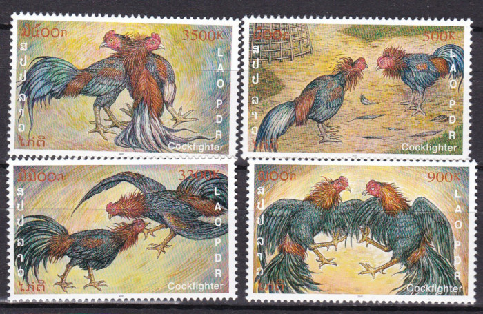 Laos 2001 fauna cocosi MI 1759-1762 MNH