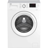 Masina de spalat rufe Slim Beko WUE6512XWST, 6 kg, 1000 RPM, Clasa E, Hygiene+ SteamCure, Drum Clean SteamCure, Motor ProSmart Inverter, Alb