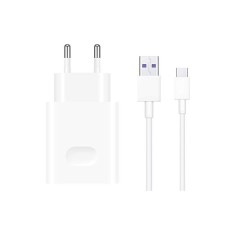 Incarcator Retea cu cablu USB Tip-C Huawei CP84, SuperCharge, 40W, Alb 55030369