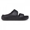 Crocs Classic Cozzzy Sandal Negru - Black/Black, 36 - 39, 41 - 43