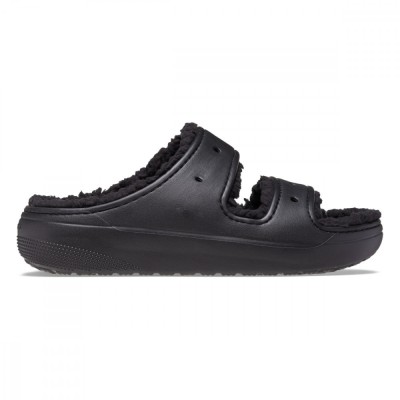 Crocs Classic Cozzzy Sandal Negru - Black/Black foto