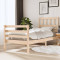 vidaXL Cadru de pat Single 3FT, 90x190 cm, lemn masiv
