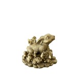 Statueta Feng Shui Iepure cu animalele zodiacului chinezesc, 10cm, FS301