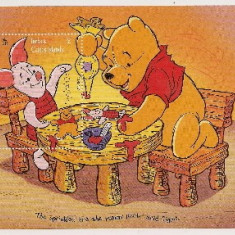 Turks & Caicos 1996 Pooh, Cartoon, Disney, perf.sheet, MNH AD.013