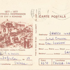 *Romania, Centenarul Independentei de Stat, c.p.s. circulata intern, 1978