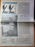 Ziarul &quot;22&quot; 27 aprilie 1990-stelian tanase,petru cretia