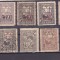 1917 Germania Ocupatia ROMANIA 10 timbre de ajutor supratipar MViR cu varietati