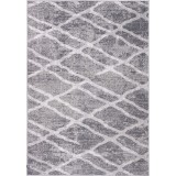Covor Model Sonata 22033, Marime 80 x 150 cm, Gri, Inaltime Fir 10 mm, Antialergic, Polipropilena, Living, Dormitor, Sufragerie, Birou