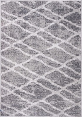 Covor Model Sonata 22033, Marime 80 x 150 cm, Gri, Inaltime Fir 10 mm, Antialergic, Polipropilena, Living, Dormitor, Sufragerie, Birou foto