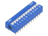 Comutator DIP-SWITCH 12 Secțiuni ON-OFF 12VDC