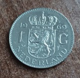 C50 - Moneda foarte veche - Olanda ante euro - 1 gulden - 1969, Europa