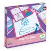 Joc educativ Djeco Eduludo Deseneaza pas cu pas printese, 4+ ani, creativitate, indemanare, multicolor