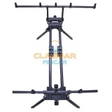 Rod Pod Pescuit FL Negru 5 Posturi Aluminiu 89-150cm 2023 Lansete