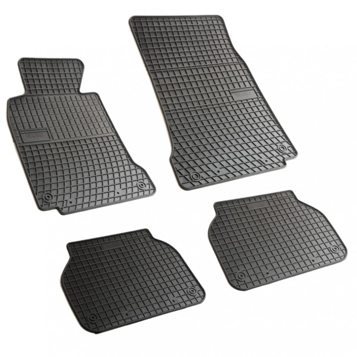 Set covorase auto din cauciuc Bmw Seria 5 E39 1995-2004, presuri BestAutoVest, negre, 4 buc.