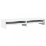 Cumpara ieftin Suport monitor, alb, 100x24x16 cm, lemn prelucrat