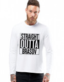 Cumpara ieftin Bluza barbati alba - Straight Outta Brasov - M, THEICONIC