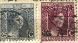 Timbre Interbelica TMB1RAR cent LUXENBURG serie supratipar