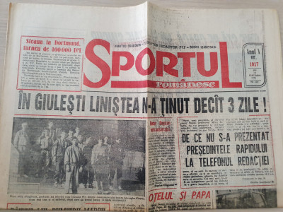 sportul romanesc 19 ianuarie 1995-irina sparlea,art. rapid bucuresti,fc. bihor foto