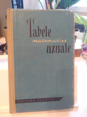 Tabele matematice uzuale. Aritmetica, algebra, geometrie, trigonometrie. 1961 foto