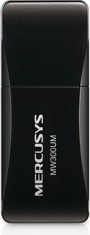 ADAPTOR RETEA MERCUSYS MINI, extern wireless 2.4 GHz, USB 2.0, port, 300 Mbps, antena interna x 1, &quot;MW300UM&quot;45505628 (timbru verde 0.18 lei)