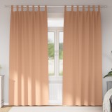 vidaXL Perdele cu perdele 2 pcs Maro deschis 245 x 140 cm Poliester