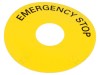 Tăbliță descriptivă plastic galben 45x75mm