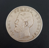 Moneda 5 lei 1881 argint, Carol 1 Domnul Romaniei