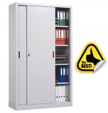 Dulap metalic Premium Asamblat usi culisante 4 rafturi 900x450x1900 mm (LxlxH), 50 kg/polita, PLUS