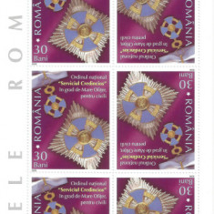 |Romania, LP 1745b/2006, Ordinele Romaniei, minicoli de 10 timbre, MNH