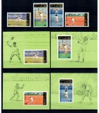 Centrafricaine Republic 1986 - Jocurile Olimpice Seoul, tenis, serie si colite nedantelate neuzate