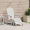 vidaXL Scaun Adirondack Alb 74 x 82 x 92cm HDPE 42006629