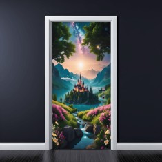 Folie imprimata color pentru decor Usa, dimensiune 200 x 90cm, model: AVX-DR15