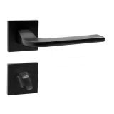 Leziter Maner de toaleta cu rozeta patrata neagra Mobalis Homvera