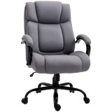 Vinsetto Scaun de birou, Scaun de șef ergonomic, Scaun de birou căptușit cu brațe, Scaun rotativ cu &icirc;nălțime reglabilă și funcție de legănare, aspect