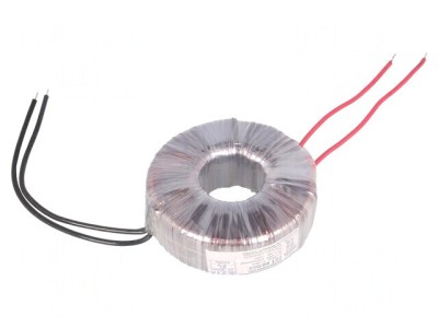 Transformator toroidal 80VA 230V 24V 3.33A cabluri foto