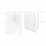 vidaXL Masă de cafea Alb 87 x 50 x 45 cm Lemn prelucrat 8001055