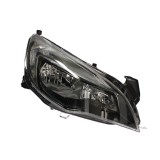 Far Opel Astra J, 09.2009-12.2012 (model 5usi/Sedan/Combi), partea Dreapta, tip bec H7+H7; cu lumini de zi, negru, cu motoras, Depo