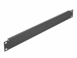 Panou masca metalic 19&quot; 1U Negru, Delock 66289