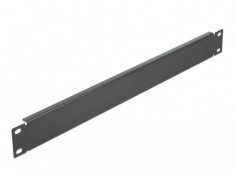 Panou masca metalic 19&quot; 1U Negru, Delock 66289