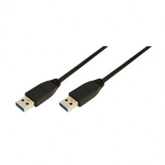 Cablu USB LOGILINK CU0040, USB 3.0 - USB 3.0, 3m (Negru)