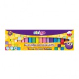 Plastilina Strigo 18 culori mix (6 x neon, 6 x pastel, 6 x cu sclipici)